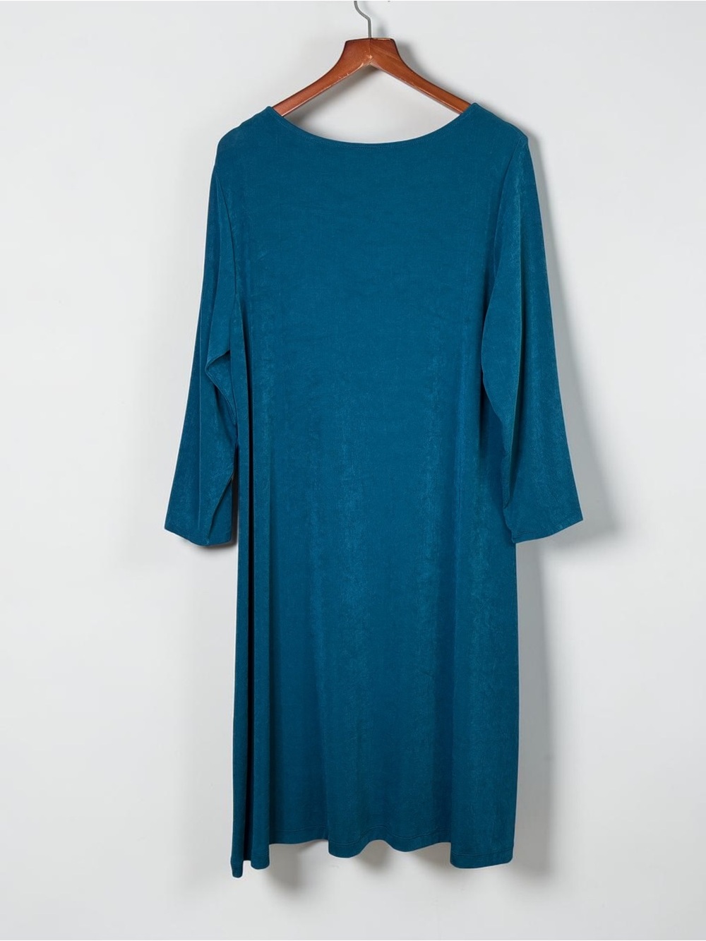NWT Chico's Travelers Striking Teal A-Line Midi Dress Size 4 US 20/22 2XL - Picture 3 of 11
